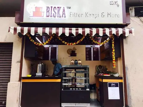 Biska Filter Kaapi and More, cafe serving beverages, street food in Malleshwaram, Bengaluru