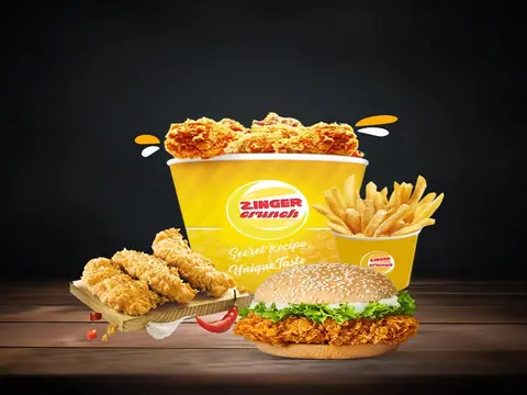 Zinger crunch, restaurant serving american in HBR Layout, Bengaluru