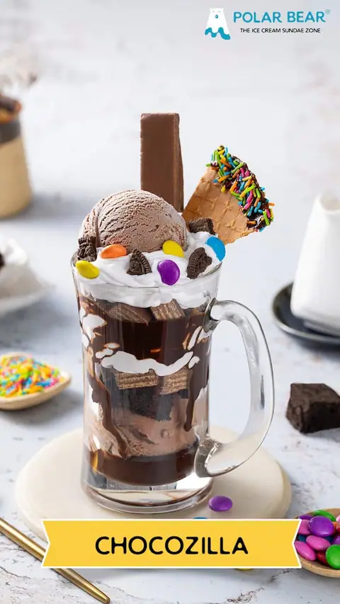 Polar Bear Ice Cream Sundaes, bakery serving desserts, bakery in Malleshwaram, Bengaluru