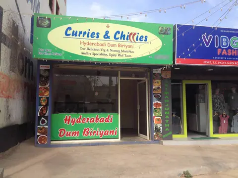 Curries and Chillies Hyderabadi Dum Biryani, restaurant serving mughlai, south indian in T.C Palya, Bengaluru