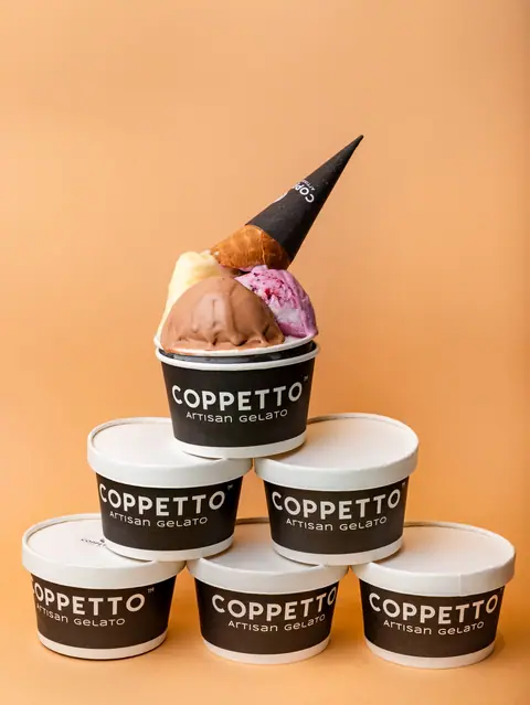 Coppetto Artisan Gelato, sweet shop serving desserts, beverages in Chowpatty, Mumbai