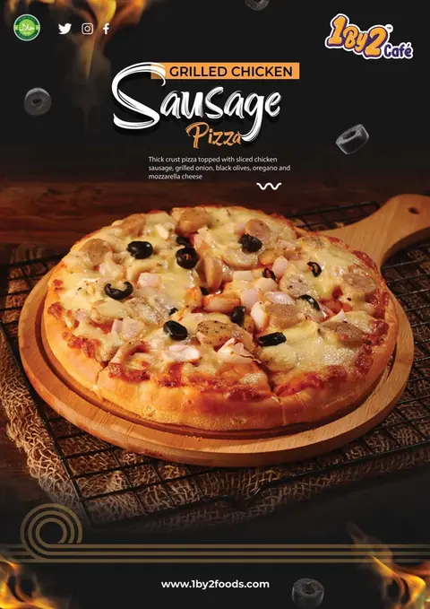 1By2 Cafe, restaurant serving american, pizza in Shivanasamudra, Bengaluru