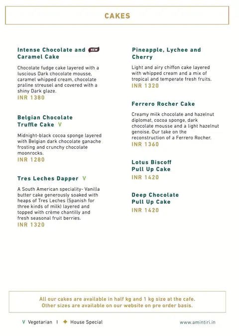 Amintiri menu card, photo 9