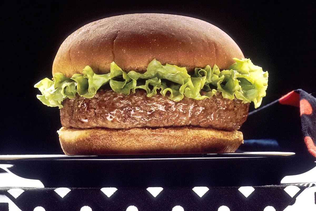 Representative photo of burger food, not McDonald's's own