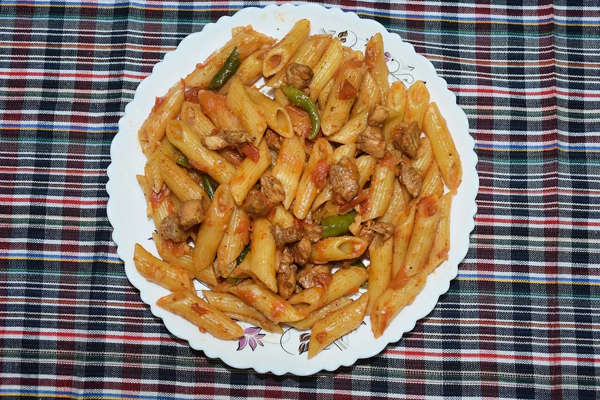 Representative photo of italian food, not Pizza king's own