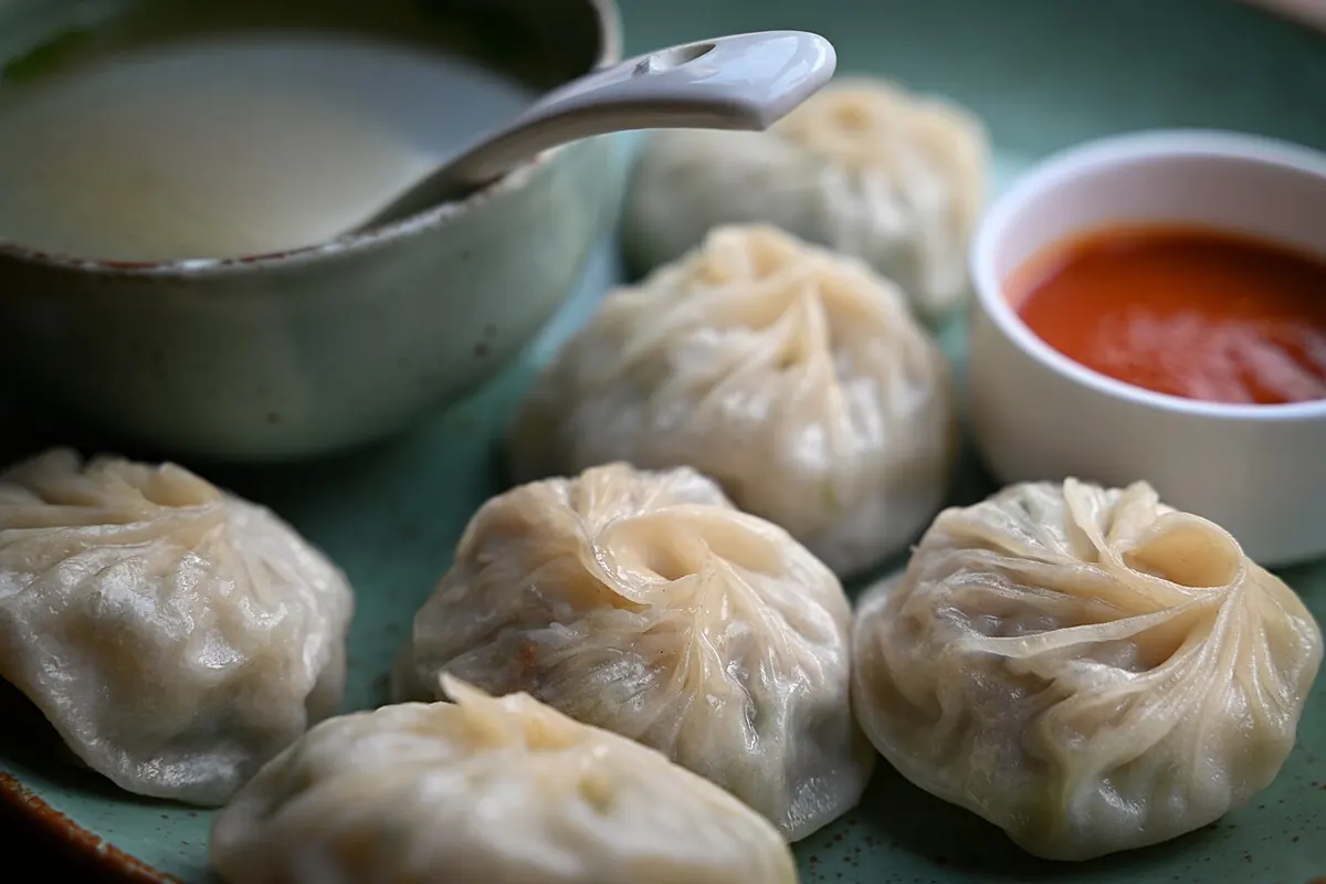 Representative photo of momos food, not Blue Nile Restaurant's own