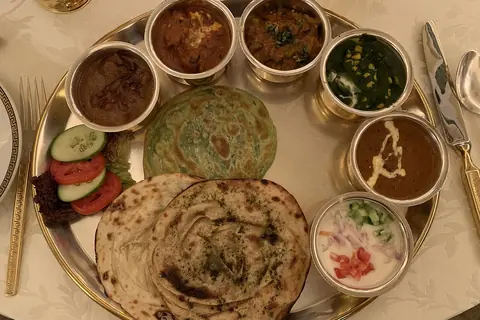 Representative photo of rajasthani food, not NiMee's Kitchen - Thali and snacks's own