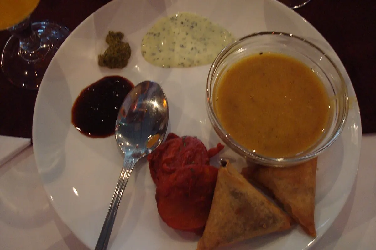 Representative photo of samosa food, not KFC's own