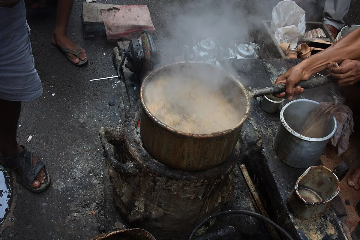 Representative photo of tea food, not chai churi's own